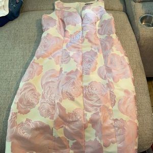 Pink floral dress